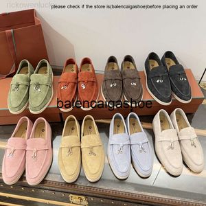 LP Loro Piano Loro Shoes Loafers Shoiders Shoes Loro Men Women Lofers Low Low Top Suede Cow Leather Oxfords أحذية غير رسمية moccasins