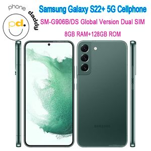 Samsung Galaxy S22 Plus S22+ 5G S906B/DS 6.6" RAM 8GB ROM 128GB Snapdragon NFC Octa Core Original Unlocked Android Cellphone Dual SIM