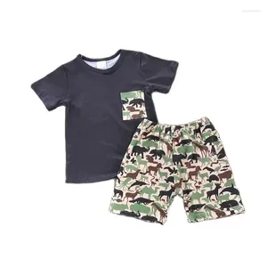 Clothing Sets Adorable Children's Clothes Boy Boutique Cool Summer Shorts Set