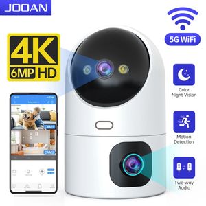 JOOAN 4K PTZ IP Camera 5G WiFi Dual Lens CCTV Security Camera Home Baby Monitor Auto Tracking Color Night Video Surveillance 240422