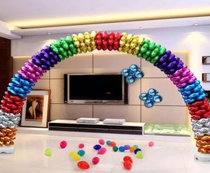 4 yapraklar kalp yaprağı çiçek balonları parti dekorasyonu 18inch Balon sütun kemeri düğün doğum günü mağazası promosyonu için 1735511