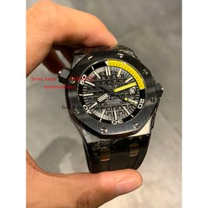 Watches Ipf Wristwatches Glass Mechanical APS 15707 42Mm Brand Ceramic 13.9Mm Zf Carbon Designers SUPERCLONE Men 15706 Swiss Aaaaa Fiber Dive 3120 32628