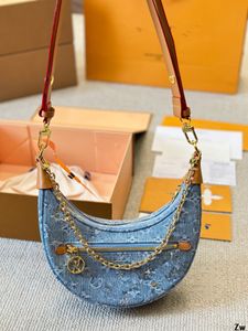 Borsa di design BASSA VINTAGE DENIM BASSO DELLE DONNA STALLE DELLA PERCHIO LUSSO BASSO DELLA SCARA DI ALTA QUALITÀ BAGGI BRUI DENALE PISO DELLA BASSO DI PETTA FLORALE 25X15CM