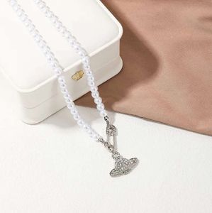 viviane westwood necklace women designer gold jewelry woman necklaces clover silver cuban link chain choker womens luxury classic stainless steel pendant 1132ess