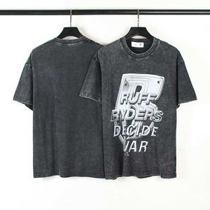 War T Shirt Erkek Tasarımcı Tshirts Kısa Kollu Tees Yaz Pamuklu ABD Lüks Yüksek Sokak Hip Hop Street Giyim Y2K Giysileri Zo0g