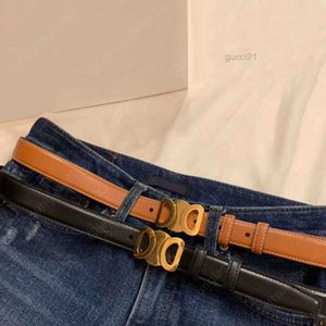 Luxurys Designer Belt Gold Silver Buckle本物の革ベルト