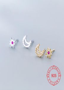 Projeto de joalheria mexicano inteiro Design exclusivo 925 Sterling Silver Moon e Star Micro Pave Brincos de Cz para mulheres de alta qualidade 1977240