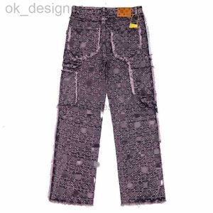 Mens Designer Jeans Fashion Distressed Ripped Bikers Hole Denim Straight Fashion Streetwearembroidered Slim Fit High Street Jeans