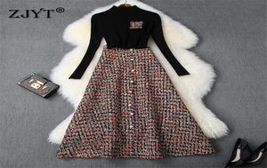 FASHIE OEM FASHIO OEM Fashion autunno inverno inverno 2 pezzi set da donna outfit per feste di lunghezza della caviglia.