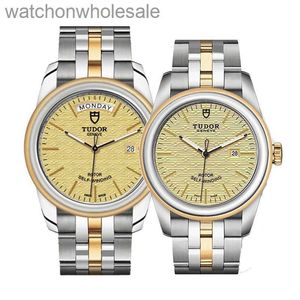 Luksusowa marka Tudory Designer Seria Rodowca Seria Seria Redder Całkowicie automatyczna mechaniczna męska Para Watch M56003-0003/M53003-0003 Z prawdziwym logo 1: 1