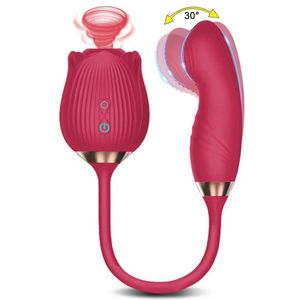 Other Health Beauty Items Powerful Sucking Vibrator for Women Sucker Clitoris Stimulator Mimic Finger Wiggling G-Spot Dildo Massager Adults s Y240503