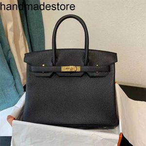Platinum Private Wax Handbag Wire Bag Northern Blue German Togo Calf Handbag Handmade Genuine Leather
