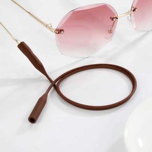 眼鏡チェーンSkyrim 52cm Elastic Sile Sports Glasses Chain Lanyard Anti-Slip String Eyeglasses Cord Sunglasses Chainsネックストラップロープ