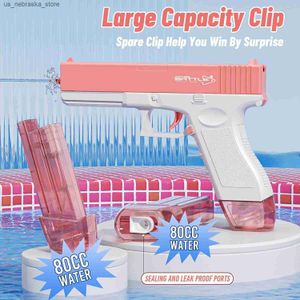 Sand Play Water Fun Gun Toys Electric Glock Pistol Shooting Toys Toys Full Automatic Outdoor Beach Summer Siwmming Pool per ragazzi Girls per ragazzi 230703 Q240408