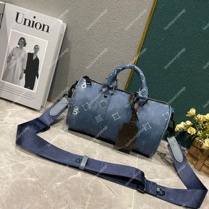 Keepall 25 Men Crossbody Bag Luxury Designer High Quality Canvas Leather Handbag Side Letter Logo Single Shoulder Bag Boston Bag M46803 M46271