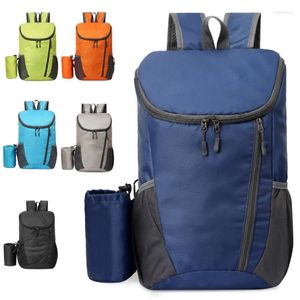 Ryggsäck 20l lätt vikbar vattenavvisande väska för cykling camping klättring vandring resande skola gym fitness
