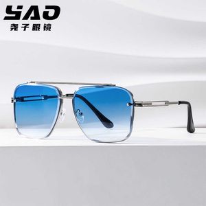Neue Metall Sonnenbrille Trendy Street Photography Brille Fahren Sonnenschutz modisch für Männer und Frauen
