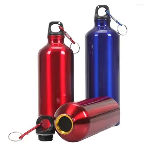 Vattenflaskor 400/500/600 ml bärbar läcksäker aluminiumflaska för utomhussport gym bergsklättring Hållbar och lätt