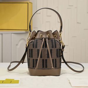 Designerka torba wiadra Montresores torebka luksusowa cielę skórzana torba na ramię klasyczny podwójny f -damski to torebka z nadrukiem torba crossbody tkana torba