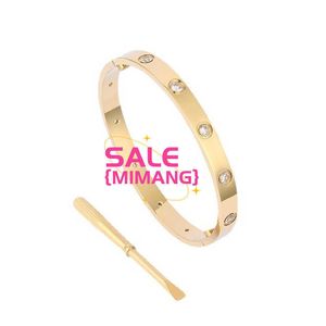 Braccialetti di design per uomini e donne a vite di lusso di alta fascia braclotto classico bracciale in acciaio inossidabile bracciale in acciaio in acciaio di design regali di gioielli designer 4 mm 6 mm sdae s