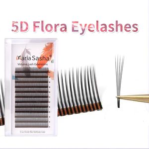 Maria 5d Flora Lashes Easy Fan Eyelash S Wholesade Volume Premade 12 file W Style Natural Morb Private 240423