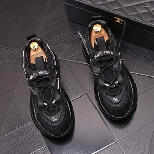 Casual Buty trend luksusowe mężczyźni bieganie wulkanizowanymi punkowymi trampkami hip -hop Flats Zapatillas