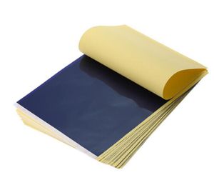 50pcslot 4 Katman Karbon Termal Şablon Dövme Transfer Kağıdı Kopya Kağıt İzleme Kağıdı Profesyonel Dövme Tedarik A4837671