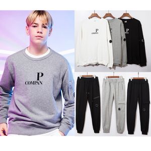 Designer da empresa Hoodie e calça moletons masculinos Hip hop saltadores grandes letras com capuz o-pescoço imprimem homens de alta qualidade Terry Sweater