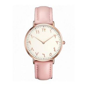 Mulheres assistem a moda Ultra Thin Numbers Arábica Quartz Wrist Watches Ladies Dress Watch Montre Femme Clock Presente6828975