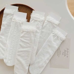 Calzino per bambini Calzino bianco per le ragazze Calzino floreale in pizzo Foctulo per bambina Estate Principesse Principessa Soft Sock Calzio Accessori in tessuto