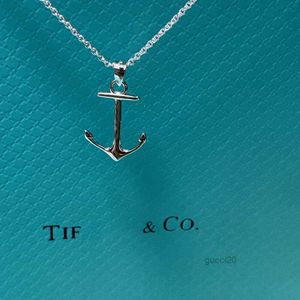 Tiffanyjewelry Luxury Tiffanybead Pendant Necklaces Womens Designer Jewelry Fashion Street Classic Ladies Ship Anchor Necklace Holiday Gifts SZLX