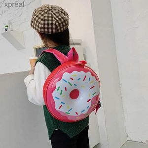 Backpacks Cartoon childrens backpack Cute donut eggshell bag Fun kindergarten childrens backpack Boys and girls backpack WX