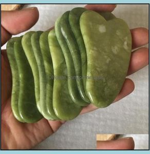 Mas Stones Rocks Sağlık Güzellik Mas güzellikjd010 Natural Xiiyan Taş Yeşil Yeşim Guasha Gua Sha Board Masr SCRA DROP TESLİMİ 5220806