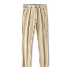 Herrenhosen Herrenhosen Frühling/Sommer Neues dünner Tri -Farben Festkörper -Mode -Taschenaufkleber in voller Länge Casual Work Pantalon J240507