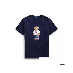 Мужские футболки для медведя футболка оптом высококачественные 100% хлопчатобумажная футболка с коротким рукавом