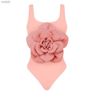 Women's Swimwear 2024 3D Flower Swimwear Luxury Swimsuit Women Sexy Floral Swimwear High Waist Monokini Desire Bodysuit Swim Suit Bathing Suit WX