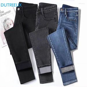 Women's Jeans DUTRIEUX 2024 Women's High-waisted Casual All-match Stretch Skinny