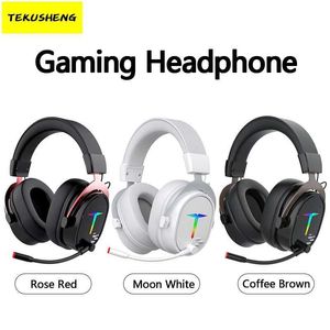 Headsets Wireless Bluetooth earphone microphone 2.4G RGB Light esports gaming earphones computer and mobile universal PC/PS4/PS5/Xbox J240508