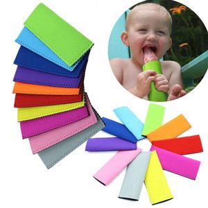 Solid Popsicle Color Party Neoprene Favor Protection Cover Antifreeze Hand Reusable