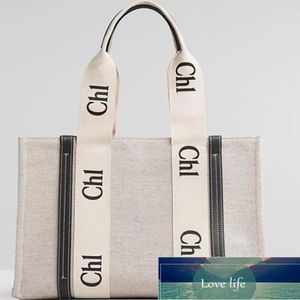 Designer Women Handbags Tote Shopping bag High Quality Handbag Totes Canvas Linen Large Beach bag woody Travel Cross Body Shoulder bags 282i