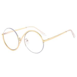 Solglasögon Cirkulär designer Solglasögon Halva ram Anti Blue Light Optical Glasses Frame Womens Fashionabla Computer Solglasögon Designer Overdimensionerade glasögon