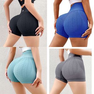 Designer Womens sports underpants Ladies 3-point fitness underwear with belly closed peach hip raised elastic tight Yoga high waist running shorts