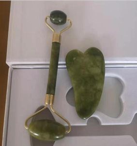 Contêiner de beleza de jade integral jade jade scraping scraping massager de face jade push set presente box2038125