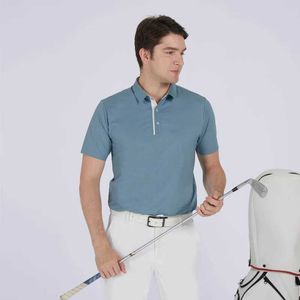 Herren-T-Shirts Authentische Oclunlc-Kleidung für Männer Sommer Outdoor Elastic atmable Tops Schnelltrocknen Polo-Hemd Kurzes Slved T-Shirt Y240506