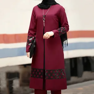 Abbigliamento etnico Dubai Abaya Top a due pezzi e pantaloni ambientati per abiti arabo in Medio Oriente Musulmani Asiatico del Sud-est asiatico