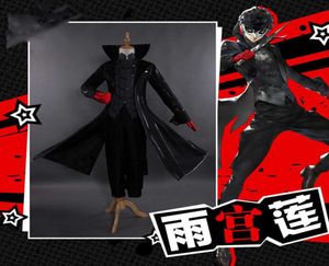 Cosplay Costume Persona 5 Joker Anime Cosplay Tam Set Üniforma Kırmızı Eldivenli Parti Cadılar Bayramı G09255017954