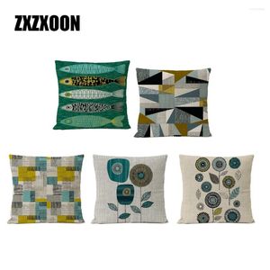 Pillow Black And White Flower Leaf Plant Trees Throw Pillows Cover Case Sofa Car Home Living Room Decoration Pillowcase