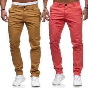 Męskie dżinsy męskie jesień męskie spodnie bawełniane sprężyste spodnie męskie spodnie Wysokiej jakości spodnie solidny kolor turystyczny podróż j240507