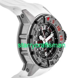 RM Luxury Watches Mechanical Watch Mills RM028 Automatisk 47mm Titanium Men Strap Watch RM028 AJ TI-TI STJB