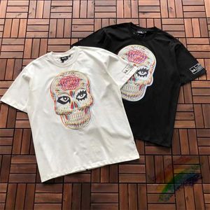 Erkek Tişörtleri Haculla Şeker Standart T Shirt Erkek Kadınlar 1 1 Yüksek Quty Graffiti Kafatası Top TS T-Shirt T240508